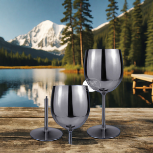 Personnalisé 350ml Pli Portable Détachable Tasse À Vin Bar Martini <span class=keywords><strong>Champagne</strong></span> SS #304 Métal Camping En Plein Air Voyage Verre À Vin Gobelet Tasses - Product Image 6