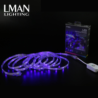 5M 10M 20M 30Leds/M 60Leds/M 110V 220V IP67 Pengendali Jarak Jauh 5050 Set Rgb Lampu Strip Led