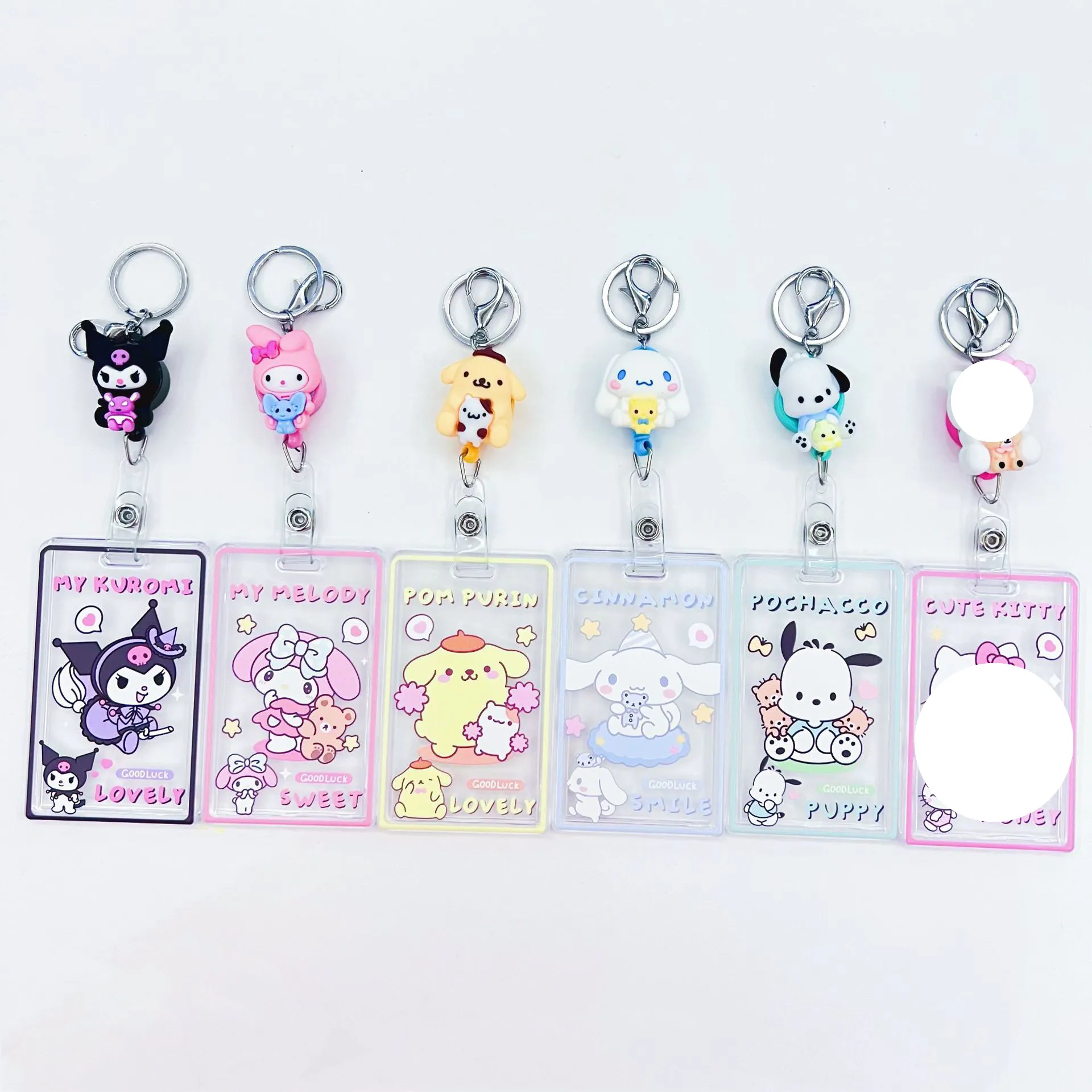 Ruunjoy Sanrio Großhandel Karten inhaber ID-Karte Sanrio Kuromi Meine Melodie Schul bedarf Student Bus Karten halter Sanrio Zubehör