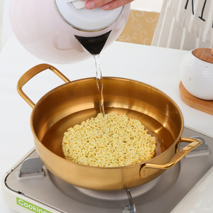 Hot Selling Golden Stainless Steel <strong>Kitchenware</strong> <strong>Cookware</strong> <strong>Sets</strong> for Soup Cooking with Induction Metal Material - Product Image 3