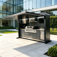 Outdoor Small Kitchen Outdoor Kitchen Waterproof Stainless Steel Outdoor Kitchen