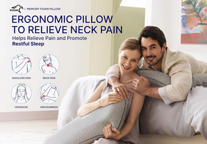 Ergonomic Cooling <strong>Gel</strong> Memory Foam Orthopedic Contoured Pillow Firm and Supportive for Neck and Shoulder Sleeping Pillow - Product Image 6