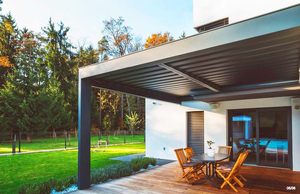 Thiết Kế Hiện Đại Vườn Gazebo Pavilion Điều Chỉnh Dù Để Che Nắng Louvered Mái Pergolas Và Gazebos Ngoài Trời - Product Image 3