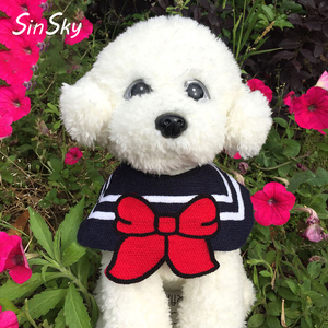 SinSky, venta de <span class=keywords><strong>toalla</strong></span> de Saliva para mascotas, gatos y perros, accesorios tejidos a mano, bufanda triangular, bufanda, pañuelos para perros con ribete - Product Image 3