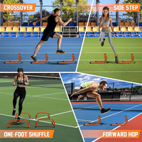 Barrière de vitesse pour l'entraînement au football, équipement d'entraînement au football, mini-hurdles d'entraînement, hurdles de course