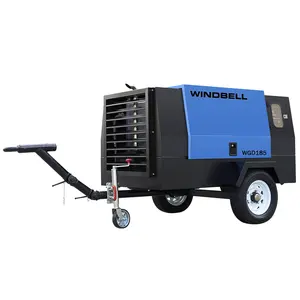 Factory Price Diesel Air Compressors Portable Compressor for Road Construction
