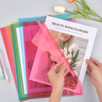 AFFISURE-carpeta A4 impermeable A5 personalizada, forma de L, transparente, de plástico PP, soporte de archivos