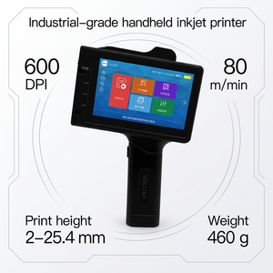 Stampante a getto d'inchiostro portatile da 25,4 mm con touchscreen da 5 pollici, cartuccia d'inchiostro multicolore ad asciugatura rapida, portatile per borse e sacchetti - Product Image 1