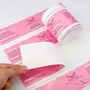 Etiquetas Adhesivas de Vinilo Impermeables Impresas Personalizadas al <span class=keywords><strong>por</strong></span> Mayor para Frascos de Mantequilla Capilar, Cuidado de la Piel y Cosméticos - Product Image 6