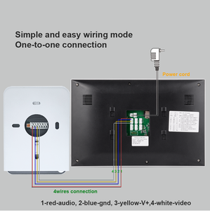 Good Seller 7 Inch Video Door Phone IP 65 Waterproof with Night Vision <strong>Two</strong> <strong>Way</strong> <strong>Intercom</strong> <strong>System</strong> Video Door Bell for Villa - Product Image 2
