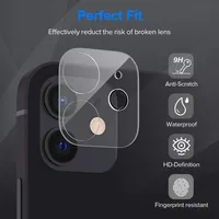 Film de protection d'écran résistant aux rayures, lentille de caméra arrière en verre trempé circulaire pour iPhone 18 17 Air 16 15 Plus 14 Mini 13 12 11