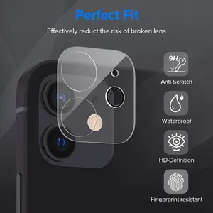 ฟิล์มกันรอยหน้าจอ ป้องกันรอยขีดข่วน เลนส์กล้องหลังแบบกระจกนิรภัย สำหรับ iPhone 18 17 Air 16 15 Plus 14 Mini 13 12 11 - Product Image 6