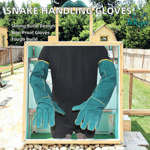 Guanti Professionali Anti-Morso e Anti-Taglio per la Manipolazione di Rettili, Serpenti, Lucertole e Animali con Punte - Product Image 2