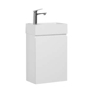Mueble de Baño Moderno Minimalista con Lavabo de Melamina, Fácil de Limpiar, Calidad Superior para Uso en Hogar, Hotel y Baño, Diseño Cuadrado - Product Image 1