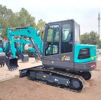 Excavatrice sur chenilles hydraulique SWE60F 6 tonnes 0,3 m³ avec attache rapide pour la construction routière et l'entretien urbain