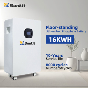 Batterie LiFePO4 SUNKIT 16 kWh 51,2 V 8000 cycles, haute qualité, résistance aux hautes températures, sur pied, à semi-conducteurs, pour - Product Image 6