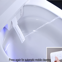 Vente en gros OEM WC intelligent monobloc avec ouverture et fermeture automatiques, bidet chauffant, massage, capteur de pied et chasse d'eau intelligente
