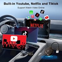 Adaptateur CarPlay Sans Fil Boîtier Apple CarPlay Dongle Sans Fil pour Convertir la Voiture en Android Auto Filaire vers Sans Fil