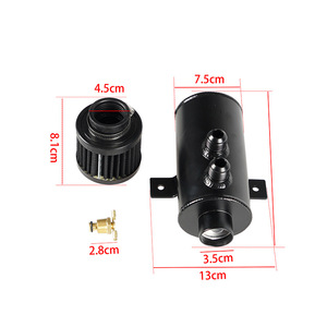Xuzhong Oil Catch <b>Can</b> 0.75L Aluminum Alloy With <b>Air</b> Filter An10 Connector For Car Modification - Product Image 2