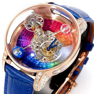 Reloj Mecánico Tourbillon de Primera Categoría, Diseño Arcoíris Galaxia, Completamente Diamantado, Personalizado, Elegante, de Alto Rendimiento, Automático - Product Image 2