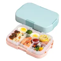 Lfgb Bpa Gratis Food Grade Kinderen Kids Lunchbox Lekvrij Plastic Geïsoleerde Bento Lunchbox