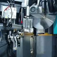 Machine de découpe CNC automatique pour fenêtres, avec traitement laser de trous de code d'angle, de trous de colle et de découpe à tout angle