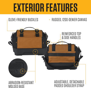 Sac à outils ODM/OEM avec bretelles réglables, durable, résistant à l'eau, organiseur d'outils, sac à outils moyen - Product Image 2