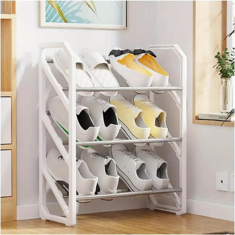 Schoenenrek Met 4 Niveaus Lichtgewicht Klein Schoenenrek 8 Paar Opbergorganisator Slank Schoenenrek Voor Entree Kast Schoenenrek Klein Schoenenrek