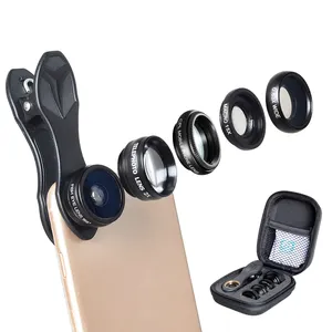 2020 phone accessories 5 in 1 mobile lens kit photography lens wide angle macro for iphone12