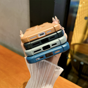 เคสโทรศัพท์มือถือ TPU แบบนิ่มมีรูโลโก้สำหรับ <span class=keywords><strong>iPhone</strong></span> <span class=keywords><strong>11</strong></span>, 12, 13, 14, 15พร้อมฟิล์มกันกระแทกสี่มุม - Product Image 5