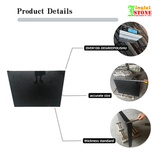 맞춤형 블랙 화강암 광택 묘비 현대적인 디자인 스타일 천연 질감 묘비 내후성 판매 - Product Image 2