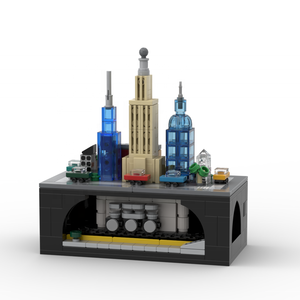 MOC Alps Railway Metro - Train miniature à manivelle avec rails mobiles, scène de chemin de fer rural, jouet éducatif à assembler - Product Image 3