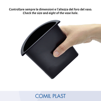 Vases muraux en plastique italien COMIL PLAST de haute qualité, style européen, pour monuments funéraires en marbre, mausolées et cryptes.