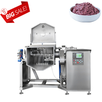 Pâte à Sauce automatique industrielle commerciale confiture de fruits chauffage à vapeur électrique cuisinière sous vide Pot mélangeur de cuisson horizontale Machine