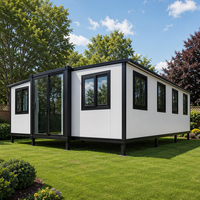 Maison conteneur pliable de Chine, kit de maison conteneur modulaire préfabriquée en acier portable avec salle de bain, prix