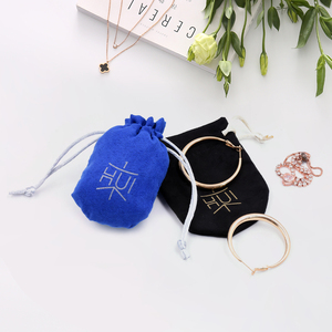Eastsunshine - Bolsa de Joyería de Gamuza con Cordón y Logotipo Personalizable, Bolsa de Joyería de Alta Calidad con Fondo Arqueado para Pendientes - Product Image 2