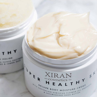 Crème hydratante pour le corps Skin Deluxe, crème pour le corps biologique avec huile de fleurs d'hibiscus pressée à froid, beurre de karité, lissage en profondeur pour tous les types de peau