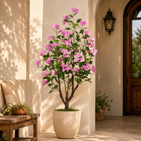 Bouganvillier Artificiel en Soie Hyper-Realiste, Plante Fleurière Ignifuge, Écologique et Durable, Décoration d'Anniversaire, Vente en Gros
