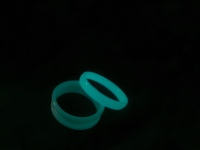 Bague de fiançailles lumineuse en céramique 4MM avec rainure intérieure pour mariage et cadeau, bijoux unisexes tendance avec zircon, marqueur DIY pour garçons et filles