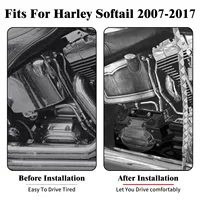 Couvercle d'interface de transmission de moteur de moto pour Harley Softail Fat Boy Deluxe Classic FLSTF 2007-2017 Blackline FXS 2011-2013