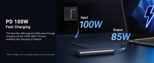 유그린 8 in 1 USB C 도킹 스테이션 듀얼 모니터 4K 트리플 디스플레이 USB C 허브 100W PD USB-C 독 맥북 레노버 호환 - Product Image 3