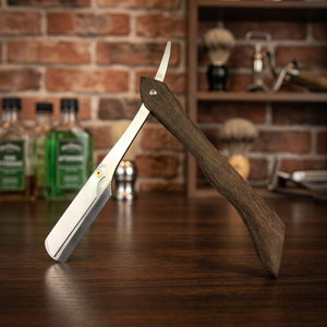 MORGANS INDUSTRIES Stainless Steel Handle Straight Razor Stainless Steel Blade Single Blade for Barber Shop Hotel <b>Men</b> Face - Product Image 1