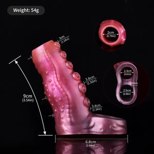 Oktopus-Tentakel Penis-Hülle - 3D-Texturierte Penishülle 1,4cm Umfangsvergrößerung G-Punkt-Stimulation Dehnbare Silikonhülle B2B - Product Image 6