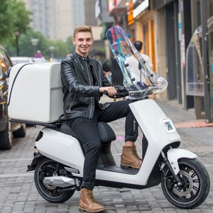 Scooter électrique 6000w avec certification EEC, avec double batterie au lithium amovible 60V, livraison, moto électrique à emporter - Product Image 1