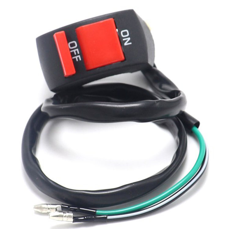 Универсальный Выключатель на руль мотоцикла, кнопка включения и выключения, 22 мм, для скутера, мотоцикла