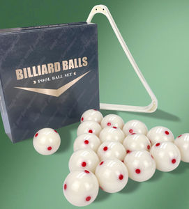 <span class=keywords><strong>Bola</strong></span> blanca de resina fenólica de alta calidad BenX <span class=keywords><strong>2</strong></span> 1/4 "con <span class=keywords><strong>bola</strong></span> de billar de torneo de 6 puntos rojos - Product Image 1