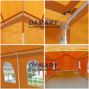 Tente <span class=keywords><strong>de</strong></span> <span class=keywords><strong>garage</strong></span> en plastique pour voiture Tente <span class=keywords><strong>de</strong></span> <span class=keywords><strong>garage</strong></span> préfabriquée Abri voiture pliable avec portes latérales amovibles - Product Image 6