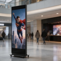 Affichage LED haute définition P2.5, luminosité 600 cd, faible consommation d'énergie, signalisation numérique commerciale, promotion de marque en intérieur