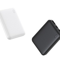 Mini chargeur portable ultra-fin alimenté par LED 5000 mAh, batterie externe ultra-mince avec double entrée USB Type-C