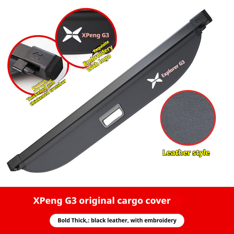 Pour XPeng G3/G3i: Noir/Beige Toile, Cuir, Carbone Stria